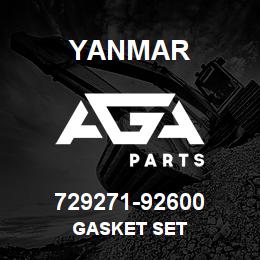 729271-92600 Yanmar GASKET SET | AGA Parts