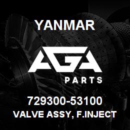 729300-53100 Yanmar valve assy, f.inject. | AGA Parts