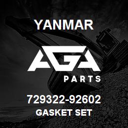 729322-92602 Yanmar gasket set | AGA Parts