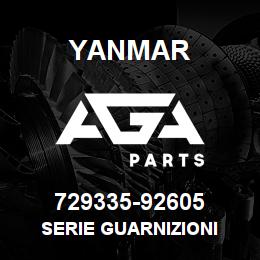 729335-92605 Yanmar SERIE GUARNIZIONI | AGA Parts