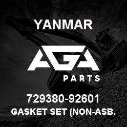 729380-92601 Yanmar gasket set (non-asb.) n.m.l. | AGA Parts