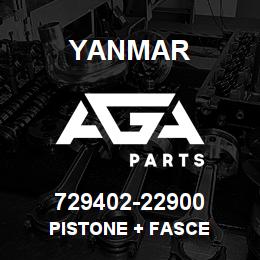 729402-22900 Yanmar PISTONE + FASCE | AGA Parts