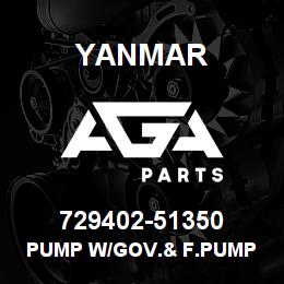 729402-51350 Yanmar PUMP W/GOV.& F.PUMP | AGA Parts