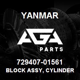 729407-01561 Yanmar BLOCK ASSY, CYLINDER | AGA Parts