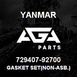 729407-92700 Yanmar gasket set(non-asb.) | AGA Parts
