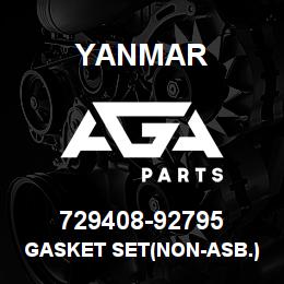 729408-92795 Yanmar GASKET SET(NON-ASB.) | AGA Parts
