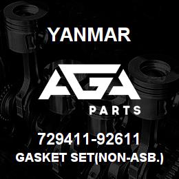 729411-92611 Yanmar GASKET SET(NON-ASB.) | AGA Parts
