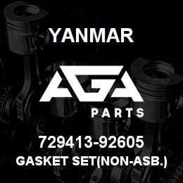 729413-92605 Yanmar GASKET SET(NON-ASB.) | AGA Parts