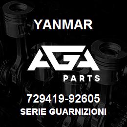 729419-92605 Yanmar SERIE GUARNIZIONI | AGA Parts