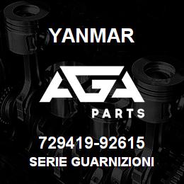 729419-92615 Yanmar SERIE GUARNIZIONI | AGA Parts
