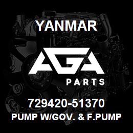 729420-51370 Yanmar PUMP W/GOV. & F.PUMP | AGA Parts