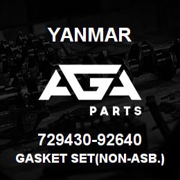 729430-92640 Yanmar GASKET SET(NON-ASB.) | AGA Parts