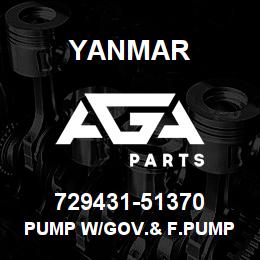 729431-51370 Yanmar PUMP W/GOV.& F.PUMP | AGA Parts