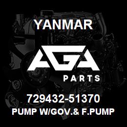 729432-51370 Yanmar PUMP W/GOV.& F.PUMP | AGA Parts
