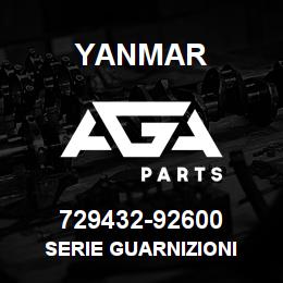 729432-92600 Yanmar SERIE GUARNIZIONI | AGA Parts