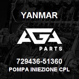729436-51360 Yanmar POMPA INIEZIONE cpl | AGA Parts