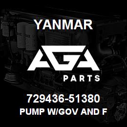 729436-51380 Yanmar PUMP W/GOV and F | AGA Parts