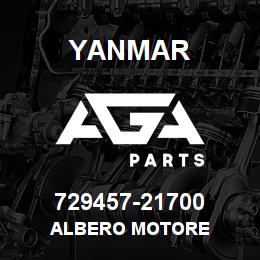 729457-21700 Yanmar ALBERO MOTORE | AGA Parts