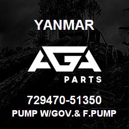 729470-51350 Yanmar PUMP W/GOV.& F.PUMP | AGA Parts