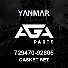 729470-92605 Yanmar GASKET SET | AGA Parts