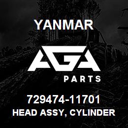 729474-11701 Yanmar head assy, cylinder | AGA Parts