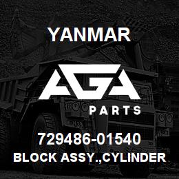 729486-01540 Yanmar BLOCK ASSY.,CYLINDER | AGA Parts