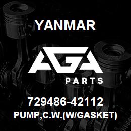 729486-42112 Yanmar PUMP,C.W.(W/GASKET) | AGA Parts