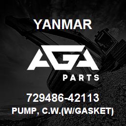 729486-42113 Yanmar PUMP, C.W.(W/GASKET) | AGA Parts