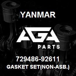 729486-92611 Yanmar GASKET SET(NON-ASB.) | AGA Parts