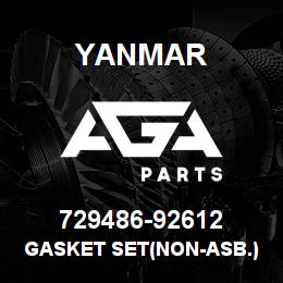 729486-92612 Yanmar GASKET SET(NON-ASB.) | AGA Parts