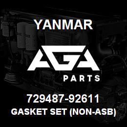 729487-92611 Yanmar gasket set (non-asb) | AGA Parts
