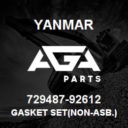 729487-92612 Yanmar GASKET SET(NON-ASB.) | AGA Parts