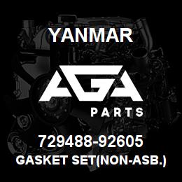 729488-92605 Yanmar GASKET SET(NON-ASB.) | AGA Parts