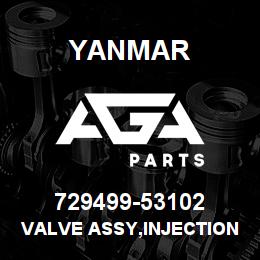 729499-53102 Yanmar VALVE ASSY,INJECTION | AGA Parts