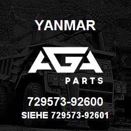 729573-92600 Yanmar siehe 729573-92601 | AGA Parts