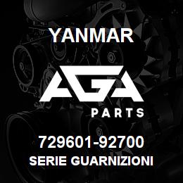 729601-92700 Yanmar SERIE GUARNIZIONI | AGA Parts