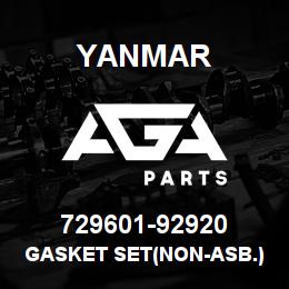 729601-92920 Yanmar GASKET SET(NON-ASB.) | AGA Parts