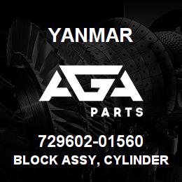 729602-01560 Yanmar BLOCK ASSY, CYLINDER | AGA Parts