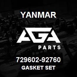 729602-92760 Yanmar GASKET SET | AGA Parts