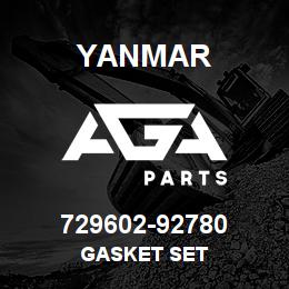 729602-92780 Yanmar GASKET SET | AGA Parts
