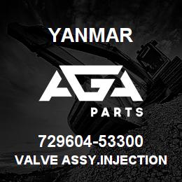 729604-53300 Yanmar VALVE ASSY.INJECTION | AGA Parts
