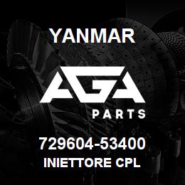 729604-53400 Yanmar INIETTORE CPL | AGA Parts