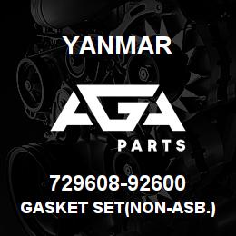729608-92600 Yanmar gasket set(non-asb.) | AGA Parts