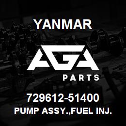 729612-51400 Yanmar PUMP ASSY.,FUEL INJ. | AGA Parts