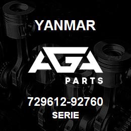 729612-92760 Yanmar SERIE | AGA Parts