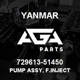 729613-51450 Yanmar PUMP ASSY, F.INJECT | AGA Parts
