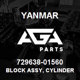 729638-01560 Yanmar BLOCK ASSY, CYLINDER | AGA Parts