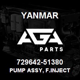729642-51380 Yanmar PUMP ASSY, F.INJECT | AGA Parts