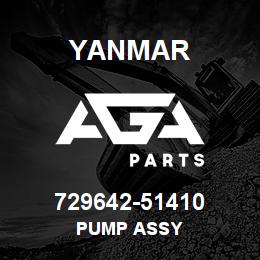 729642-51410 Yanmar PUMP ASSY | AGA Parts