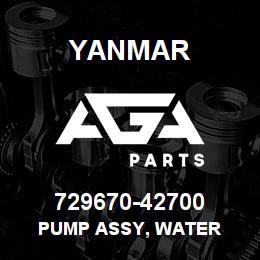 729670-42700 Yanmar pump assy, water | AGA Parts